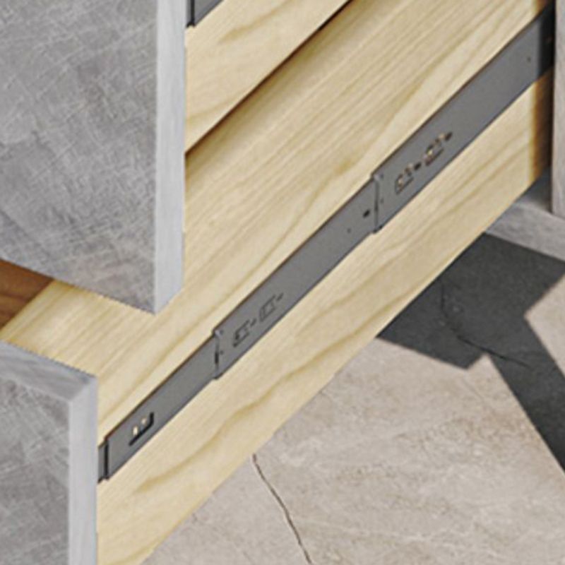 Contemporary Glam Double Dresser Wood Storage Chest Dresser for Home Office