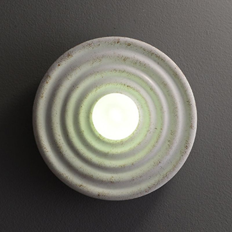 Nordic Style Wall Mount Light Circle Shape Resin Wall Lamp for Living Room