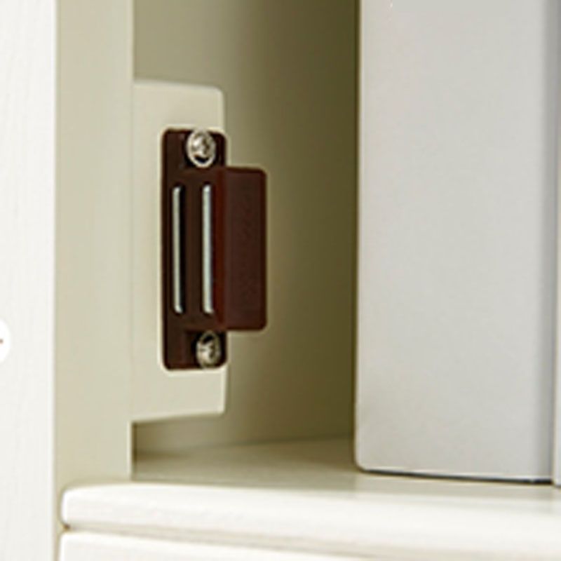 Contemporary White Shelf Bookcase Standard Wooden Book Shelf