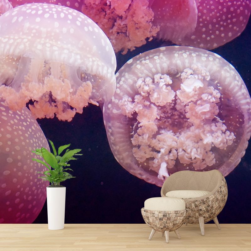 Tropical Sea Creatures Wall Mural for Dining Room, Personalized Size Available