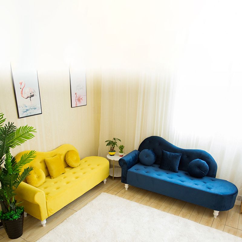 Glam Chaise Lounge Velvet Chaise Lounge Sofa for Living Room