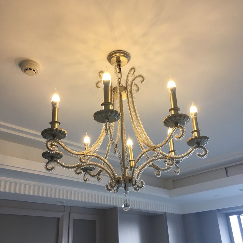 Silver Chandelier Light Fixtures Sputnik Traditional Ceiling Light Fixture for Bedroom