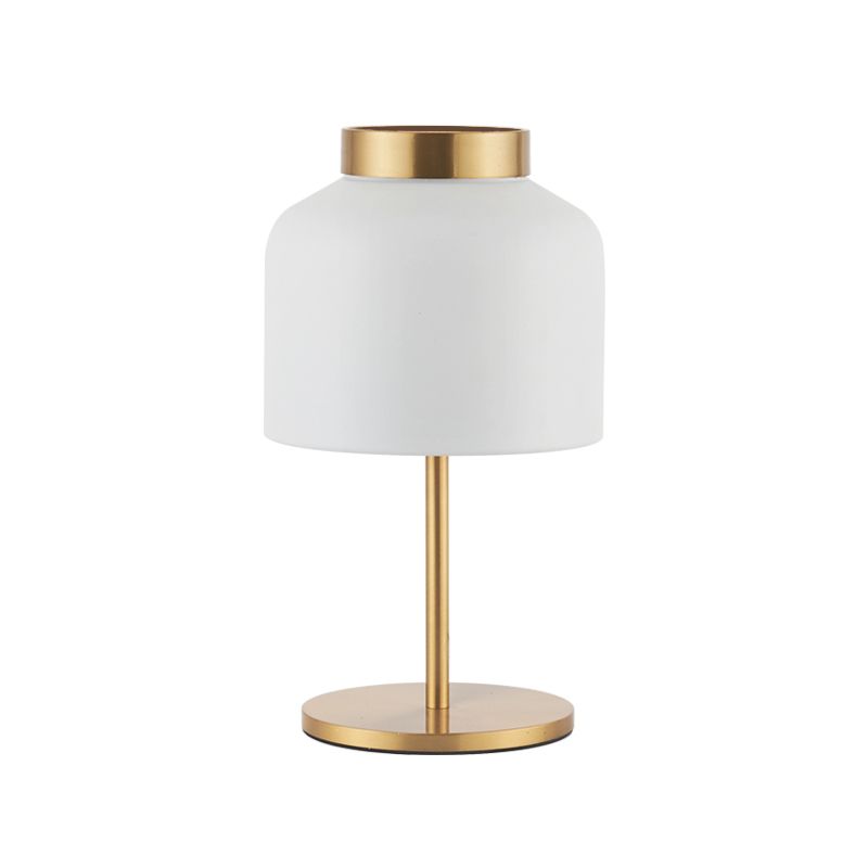 Jar Metal Night Table Light Post-modern 1 Bulbe Blanc White / Blue Nightstand lampe pour salle à manger
