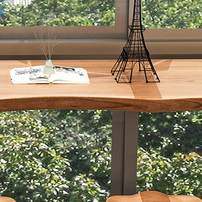 Industrial Rectangle Bar Counter Table Wooden Bar Counter Table