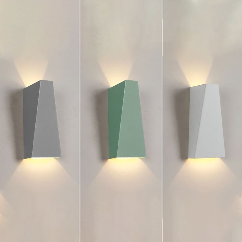 Geometric Wall Mounted Lamp Modern Simplicity Aluminum Wall Mount Lamp for Living Room