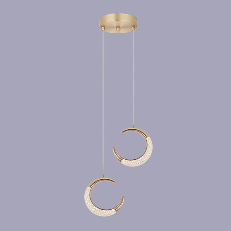 Multi Light Hanging Pendant Modern Style Metal Hanging Lighting for Living Room