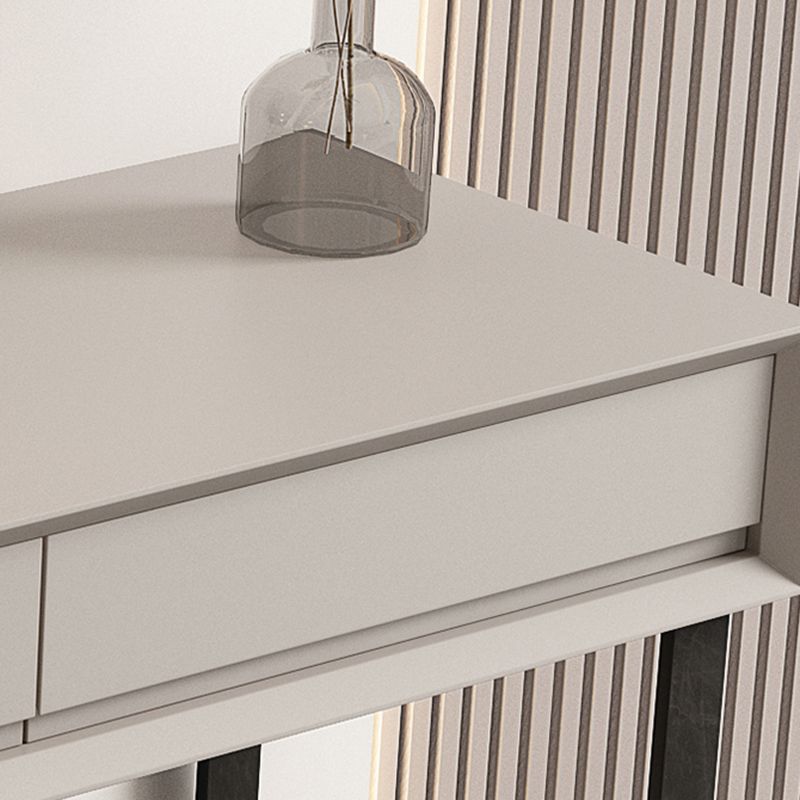 Gray/White 15.74" W x 29.521" H With Drawer Contemporary Makeup Table
