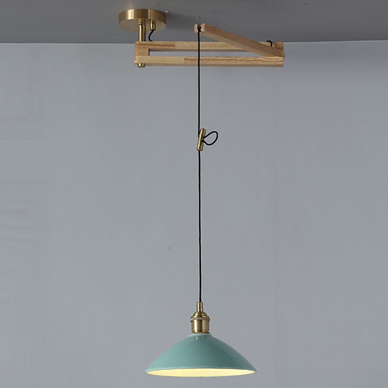 Modern Minimalist Hanging Light Wooden Pendant Lighting Fixture for Sitting Room