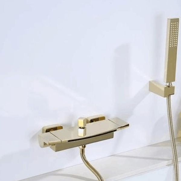 Modern Bathroom Tub Spout Wall Mounted Fixed Waterfall Faucet