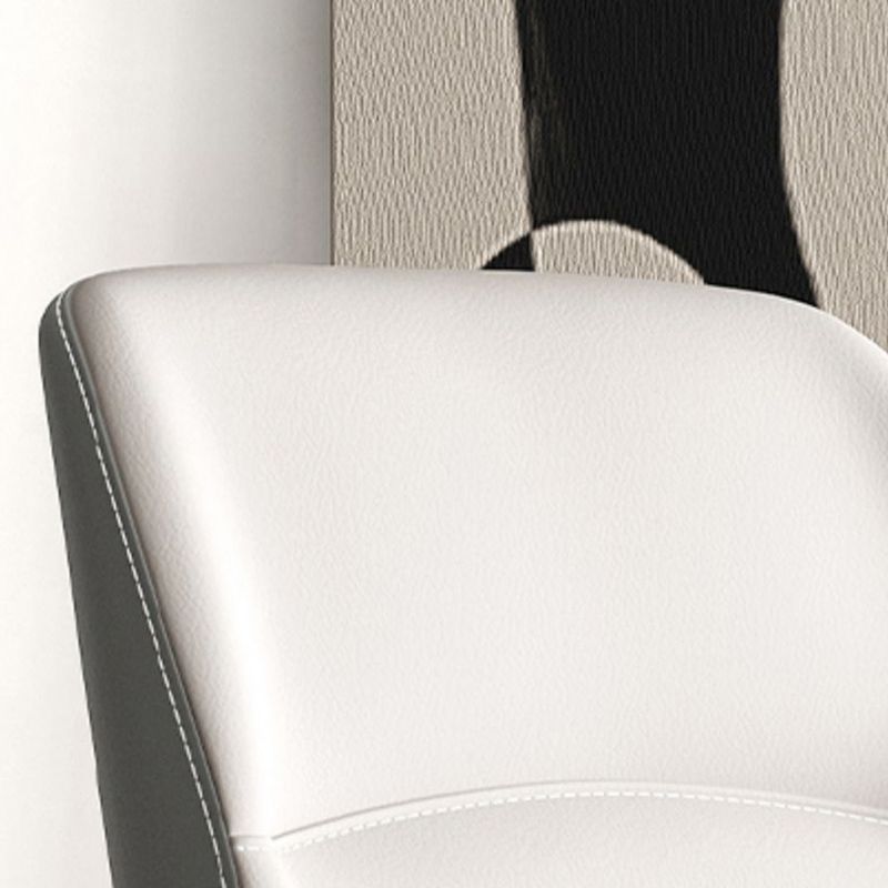 Contemporary Dining Chairs Armless Dining Chair with Metal Legs for Kitchen