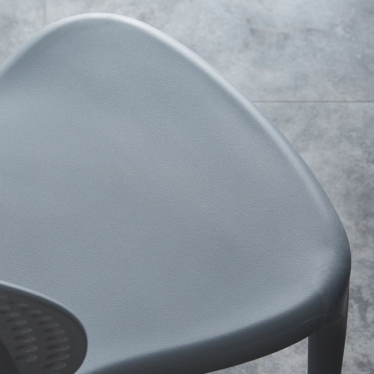 Sedia laterale moderna in plastica per interni in plastica aperta sedia da pranzo
