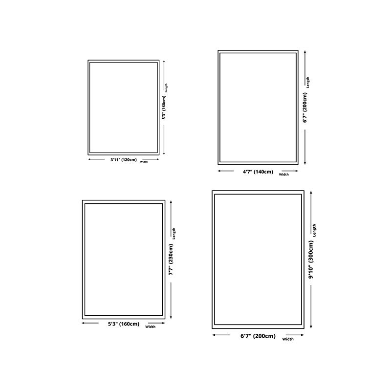 Brown Pattern Rug Polyester Modern Rug Non-Slip Backing Rug for Home Decor