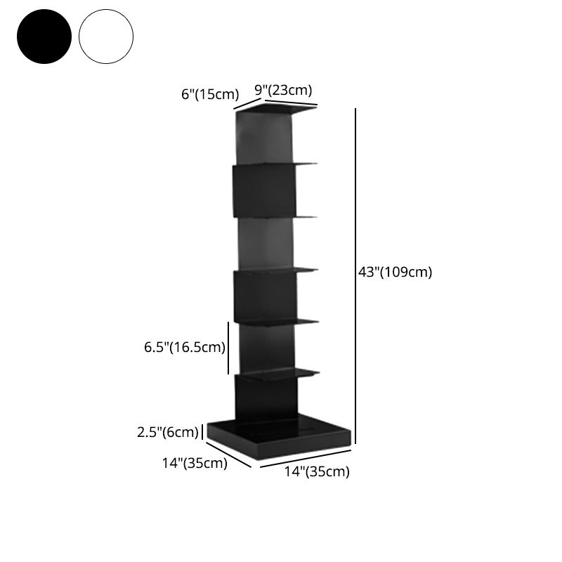 13.78"W Bookshelf Contemporary Style Invisible Bookcase for Office and Home