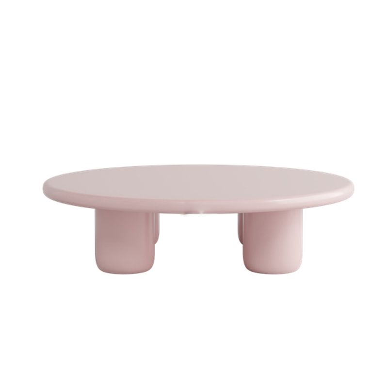 Scandinavian 4 Legs Coffee Table Round 1 Single Cocktail Table