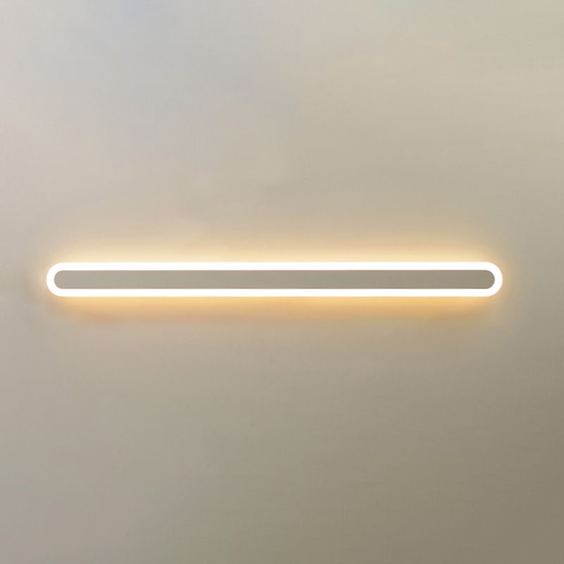 Linear Shade Acrylic LED Wall Sconce Minimalist Single Light Entry Wall Lamp for Hall Foyer