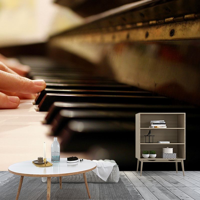 Piano Mural Horizontal Photography Environment Friendly for Home Decor