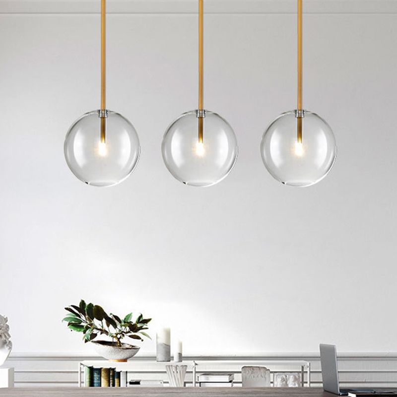 Luminaire suspendu en verre globe