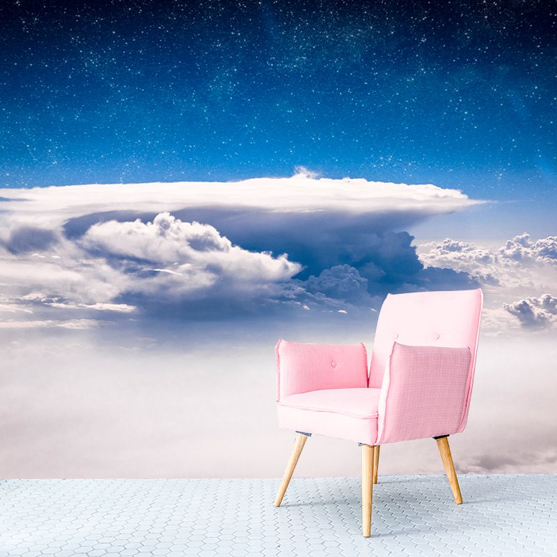 Modern Style Cloudy Sky Scenery Mural Wallpaper Environmental Living Room Decoration