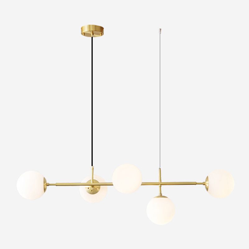 Modern Style Ball Shape Island Pendants Glass Pendant Lights for Living Room