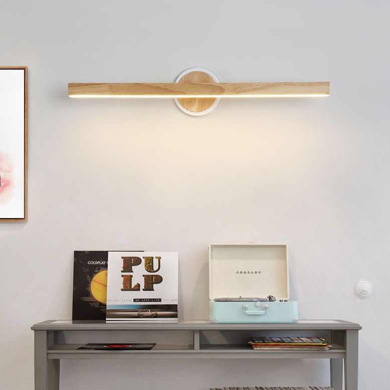 Luci da parete della vanità a led nordica semplicità moderna la luce sconde di vanità in legno per bagno