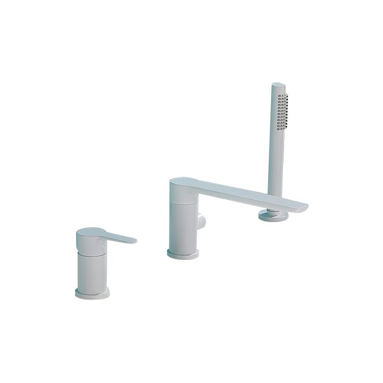 Modern Swivel Bath Faucet Solid Color Deck-Mount Bathroom Faucet