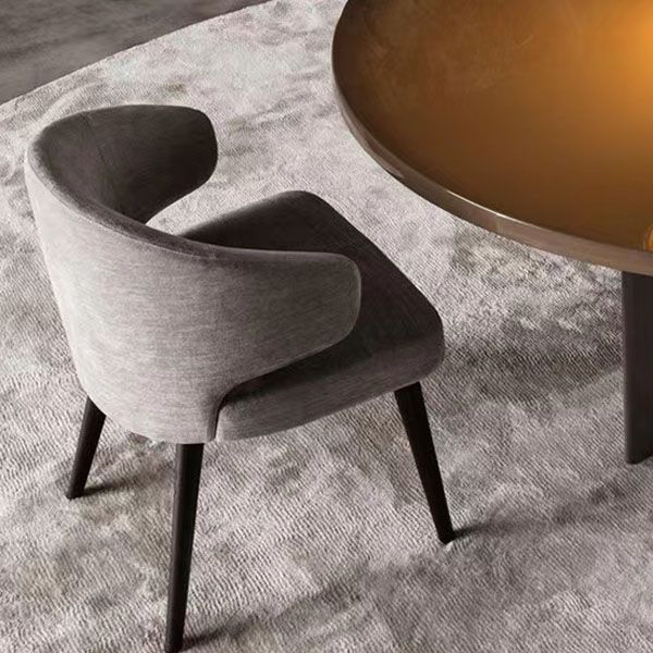 Dining Room Dining Chairs Modern Dining Side Chairs with Wood Legs