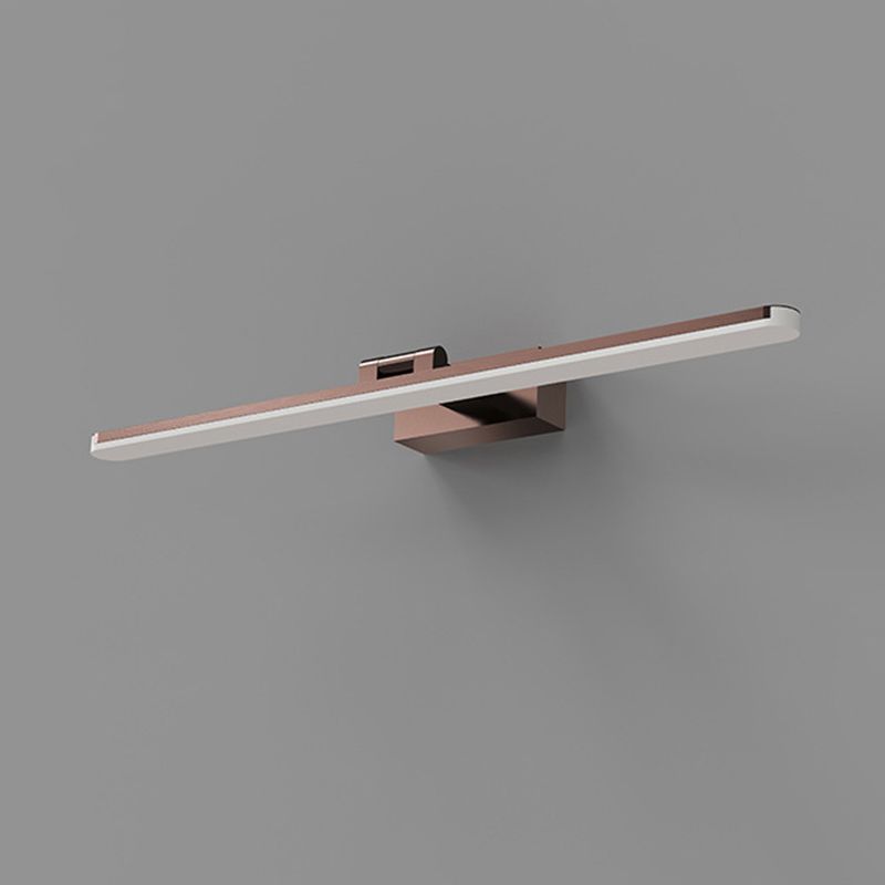 Metal Linear Shape Vanity Light Modern Style 1-Light Vanity Light Fixture