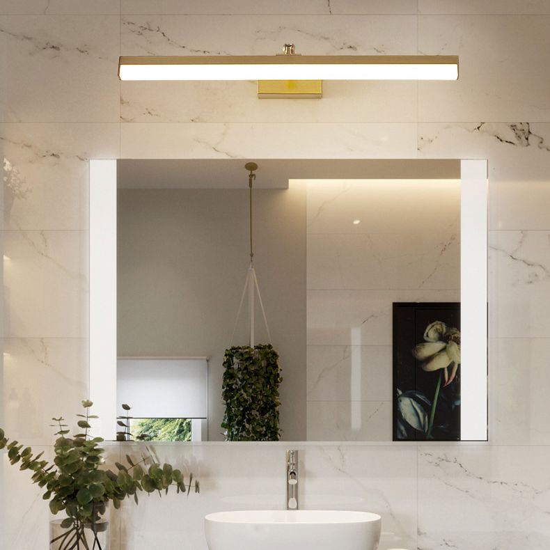 Modern Minimalist Style Linear LED Bathroom Vanity Light Fixtures Acrylic Vanity Wall Light Fixtures