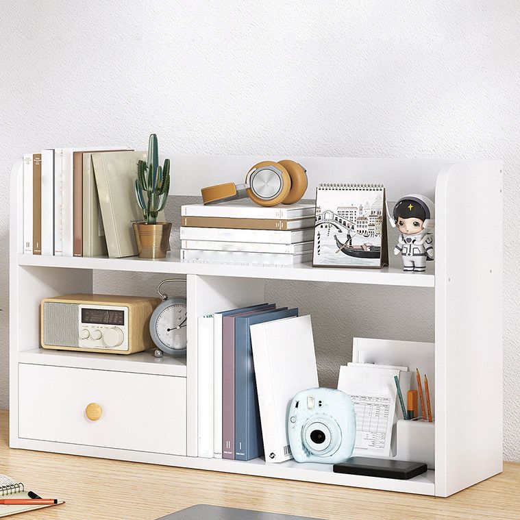 Modern Style Bookshelf Open Back Engineer Wood Bookcase for Office