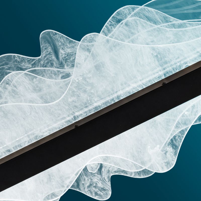 Moderne Metallheizenbeleuchtung Rechteck 1-Licht Island Lichter