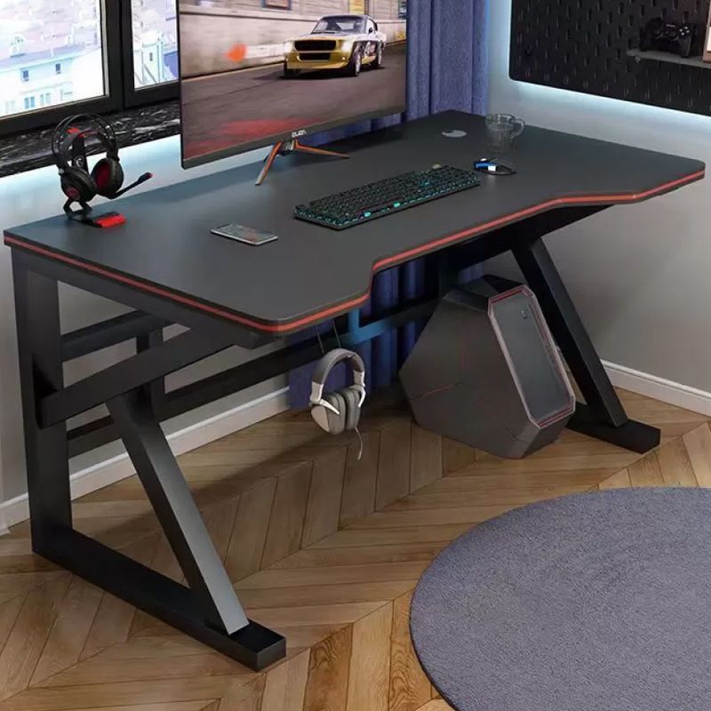 Artificial Wood and Steel Writing Desk Industrial Computer Desk for Bedroom