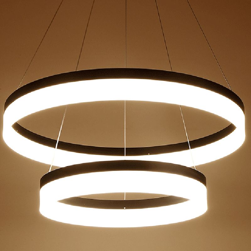 Stile moderno a pendente a pendente a pendente mutile Metal Mutil Luci sospese Apparecchio di illuminazione sospeso