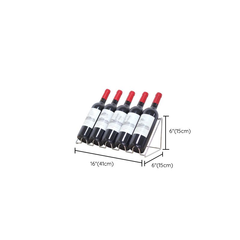 Modern Countertop Bottle Holder Metal Wine Bottle Rack for Home