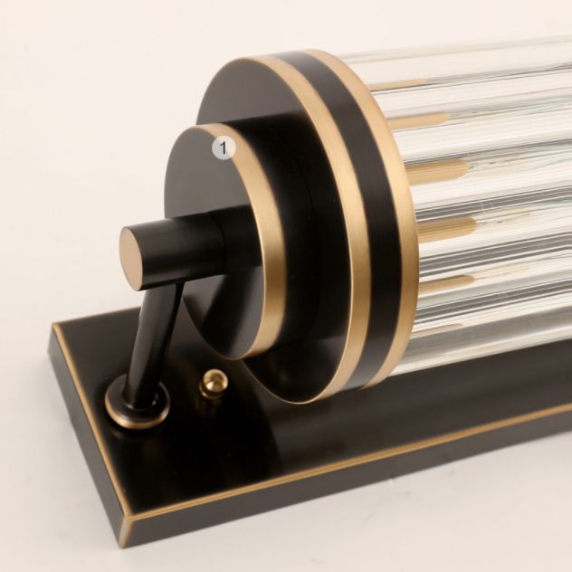 Contemporary Tubular Wall Mounted Lights Glass Flush Mount Wall Sconce for Living Room