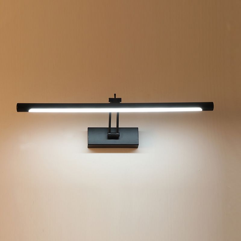 1 Light Strip Wall Sconce Modern Style Metal Wall Lighting for Bathroom