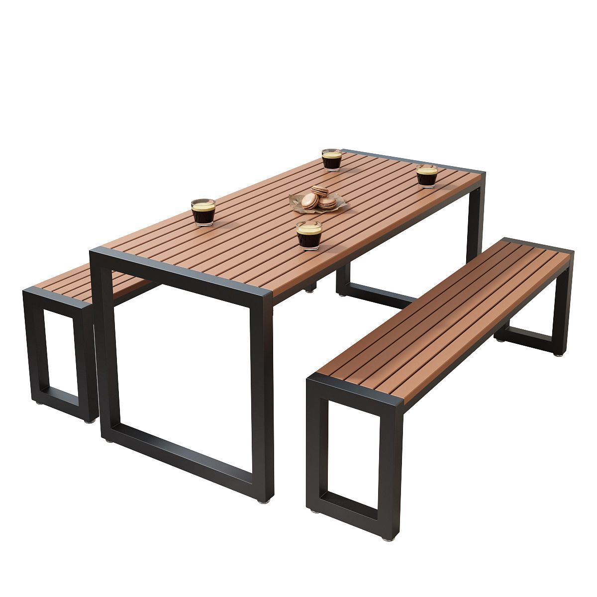 Modern Reclaimed Wood Dining Table Set 1/5 Pieces Dining Set for Home Use