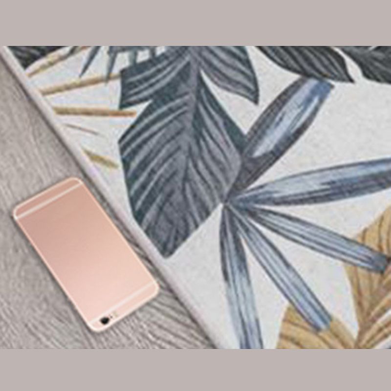 Gorgeous Floral Print Indoor Rug Contemporary Stylish Carpet Polyester Non-Slip Backing Rug for Home Decor