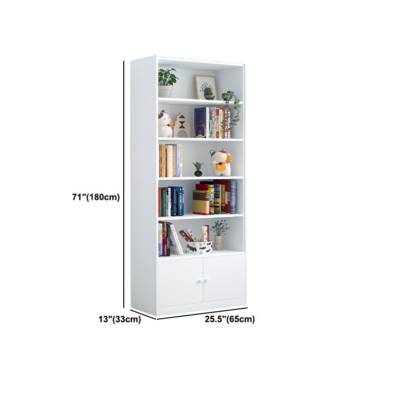Closed Metal Bookshelf Modern Home Living Room Rectangular Bookcase