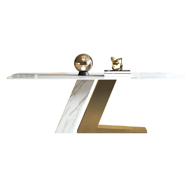 Luxurious Sintered Stone Top Dining Set Rectangle 1/2/5/7 Pieces Dining Area Table Set