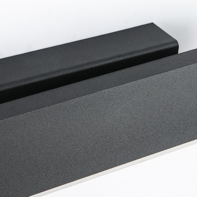 Lampada a parete a LED rettangolare acrilica in stile moderno in ferro battuto in ferro battuto con una parete per camera da letto