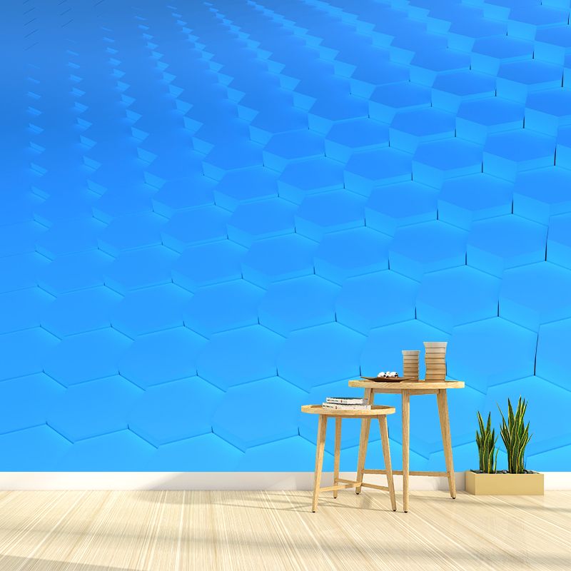 3D Vision Mural Wallpaper Stain Resistant Wall Decor for Sleeping Room