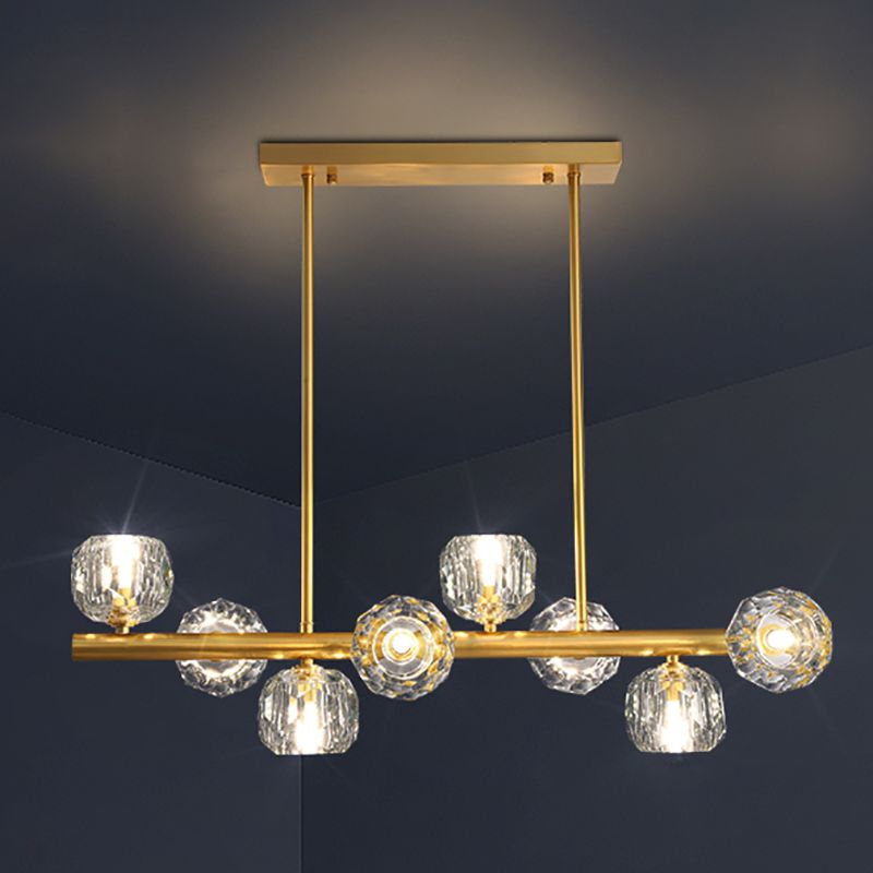 Nordic Dining Island Light Kitchen Crystal Ceiling Hanging Light Fixture