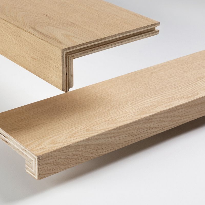 Rectangle Light Oak Wood Flooring Waterproof Solid Wood Flooring