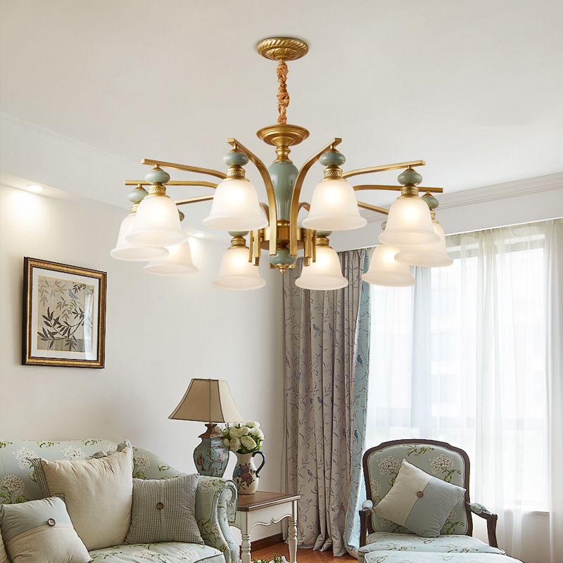 Modern Creative Hanging Pendant Light Glass Geometric Chandelier for Dining Room