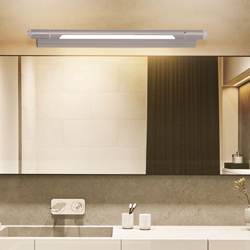 Metal Linear Vanity Lighting Contemporary Style 1 Light Vanity Lighting Ideas
