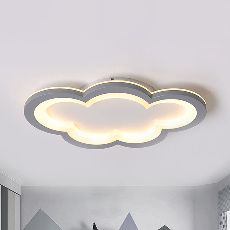 Preciosa nube, luz empotrada en el techo, luz LED acrílica moderna de montaje empotrado para sala de juegos