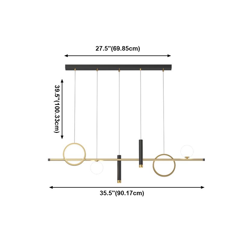 Moderne LED -Island Leichte LED LED Hanging Lampenvorrichtung für Esszimmer