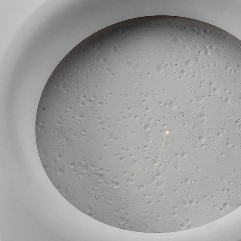 Simple Round Wall Lamps Stone Wall Light Fixtures for Living Room