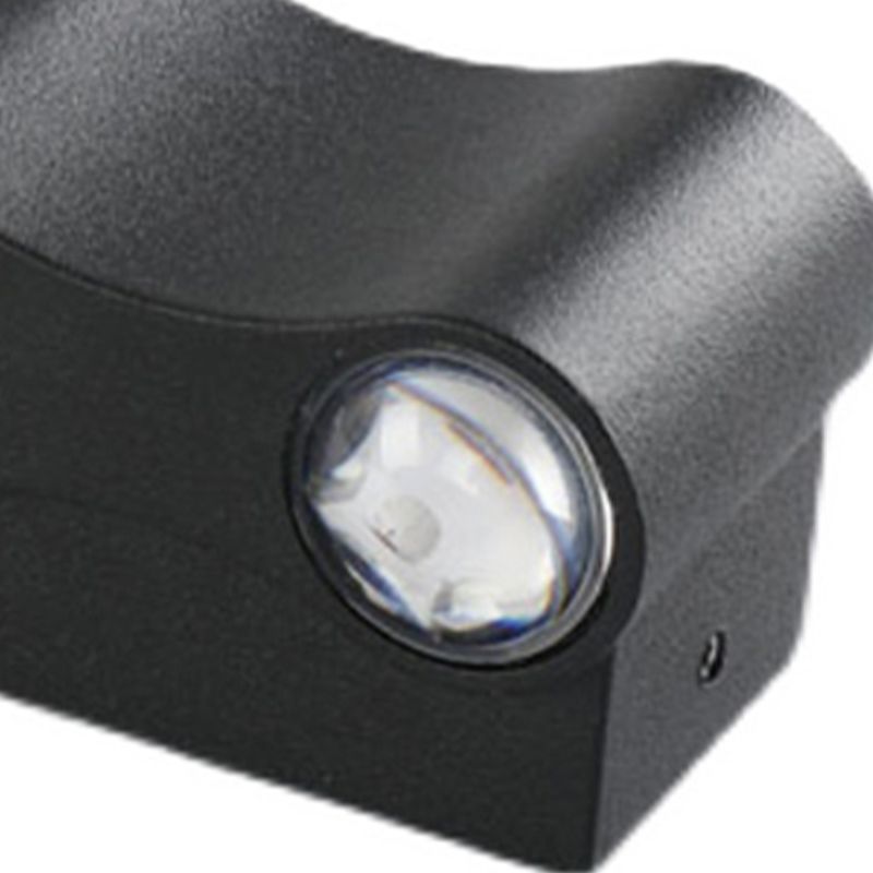 Contemporary Aluminum Wall Light 2.5" High Multi Light Wall Washer for Outdoors