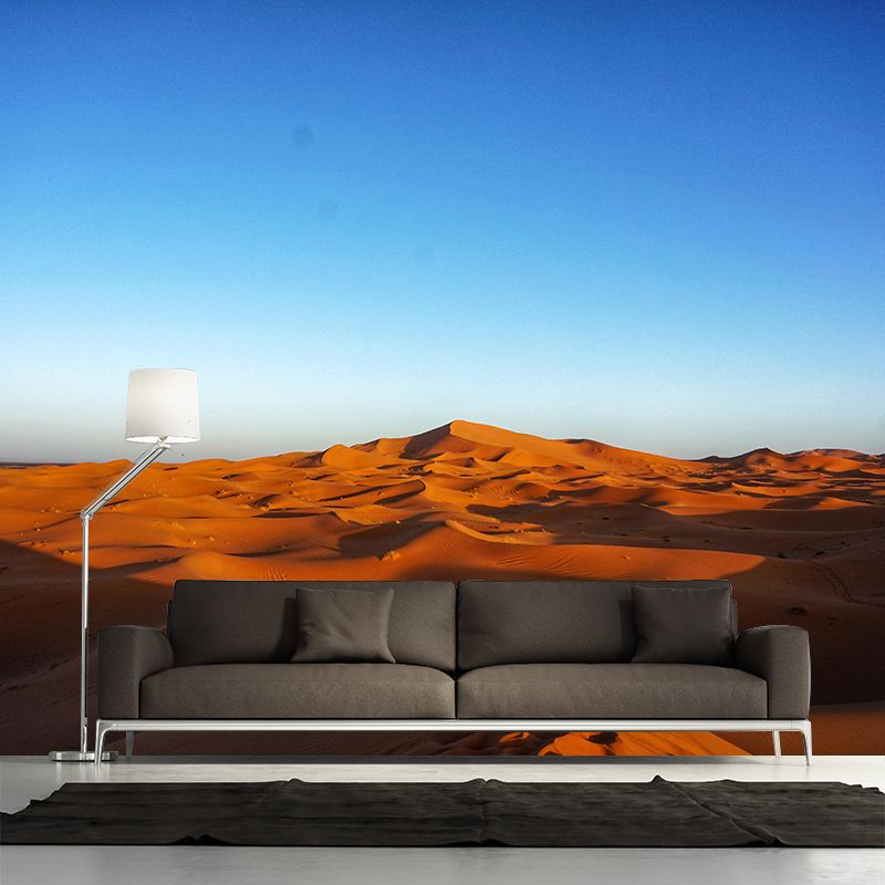 Soft Color Desert Landscape Mural Decal Modern Wall Covering for Sitting Room
